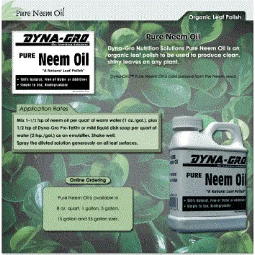 DynaGro’s® Neem Oil Organic Pesticide and Fungicide.8 oz Waldor Orchids