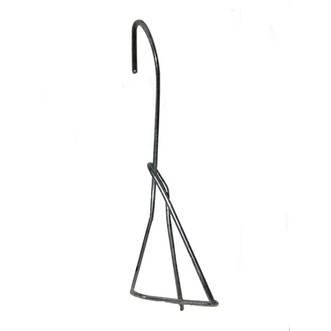 Orchid Nerd 6 inch single clip-on galvanized pot hanger for orchids and houseplants 5 pack for vertical display on fences trees or greenhouse racks