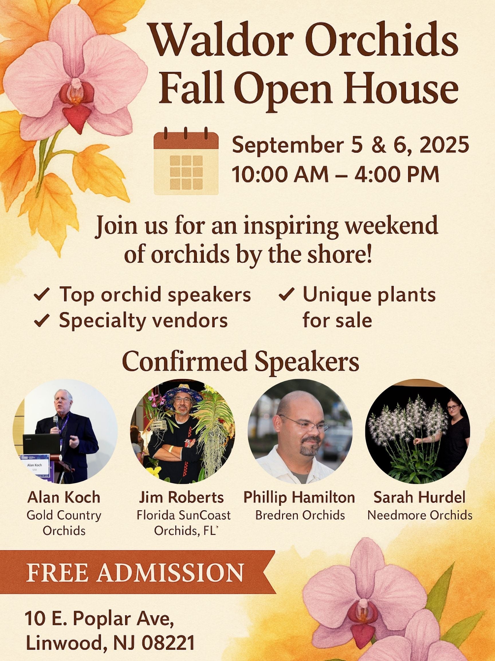 Waldor Orchids Fall Open House 2025
