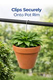 Orchid Nerd 12 Inch Single Clip-on Pot Hanger – 5 Pack