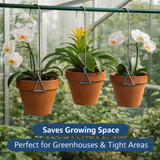 Orchid Nerd 6 Inch Single Clip-on Pot Hanger – 5 Pack