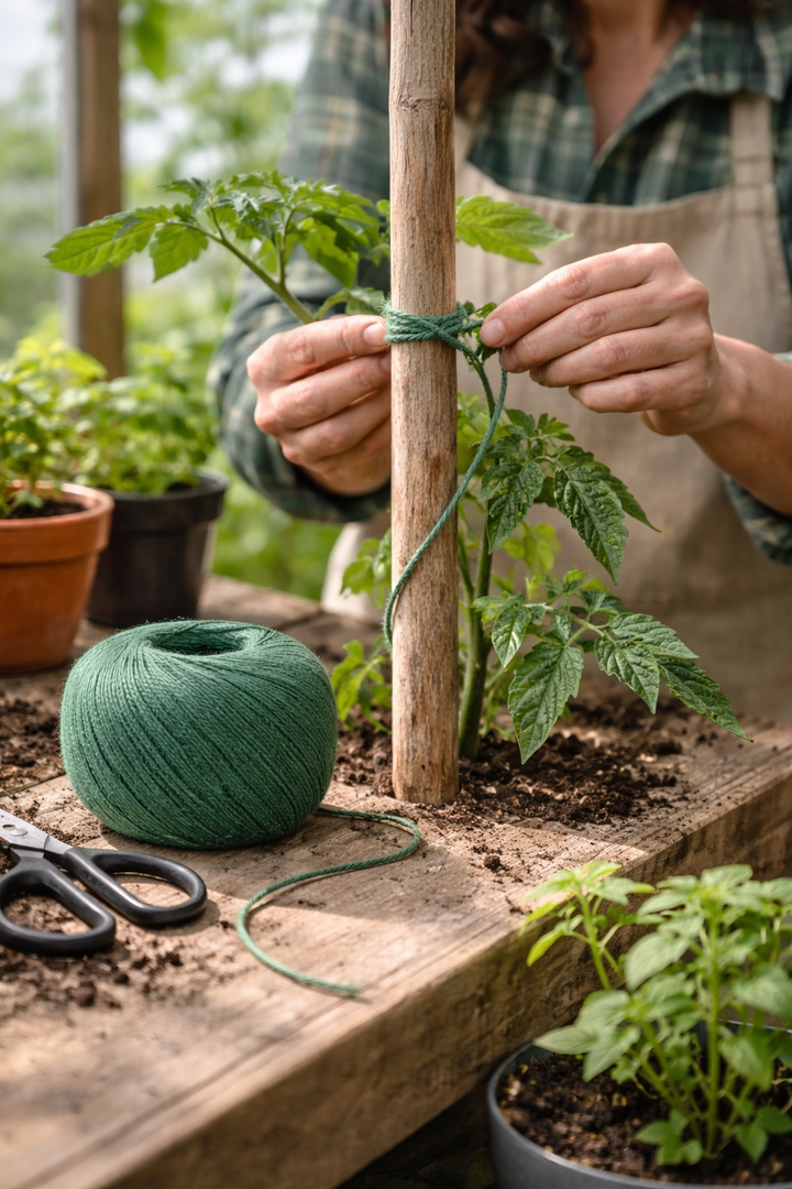 Orchid Nerd Green Cotton Gardening Twine – Ball 2 Pack (4-Ply, 1/6 lb, 800&