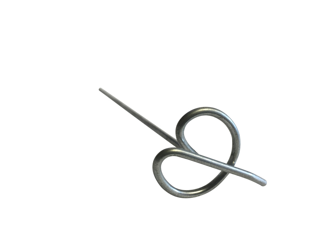 Orchid Nerd Galvanized Rhizome Clips for Plastic Pots – 4" or 5" (10 Pack)