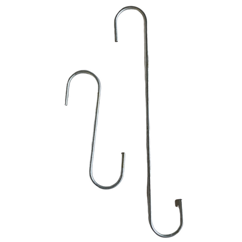 plant hanger s hooks Orchid Nerd Galvanized S-Hooks – 6", 12", 24" (10 Pack) for Hanging Orchid Pots