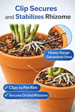 Orchid Nerd Galvanized Metal Rhizome Clips – 10 Pack, 25 Pack, or 30 Pack Variety