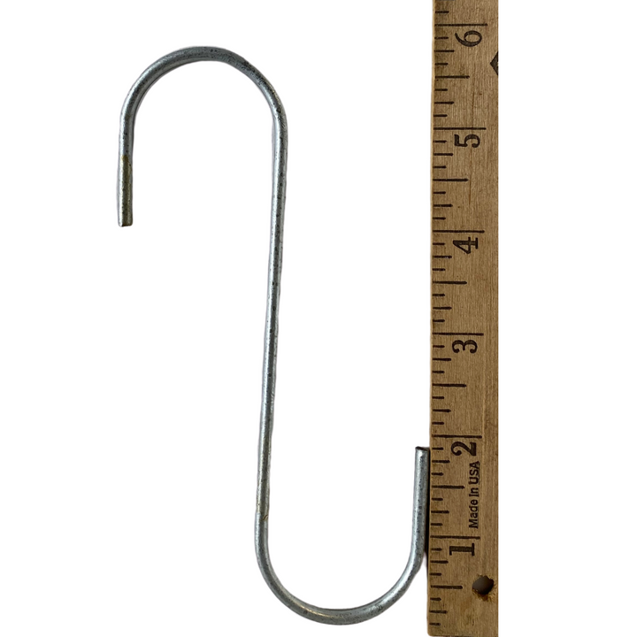 Orchid Nerd galvanized s hooks available in 6 inch 12 inch and 24 inch sizes for hanging orchid Pot, s baskets and bird feeders in greenhouses and gardens