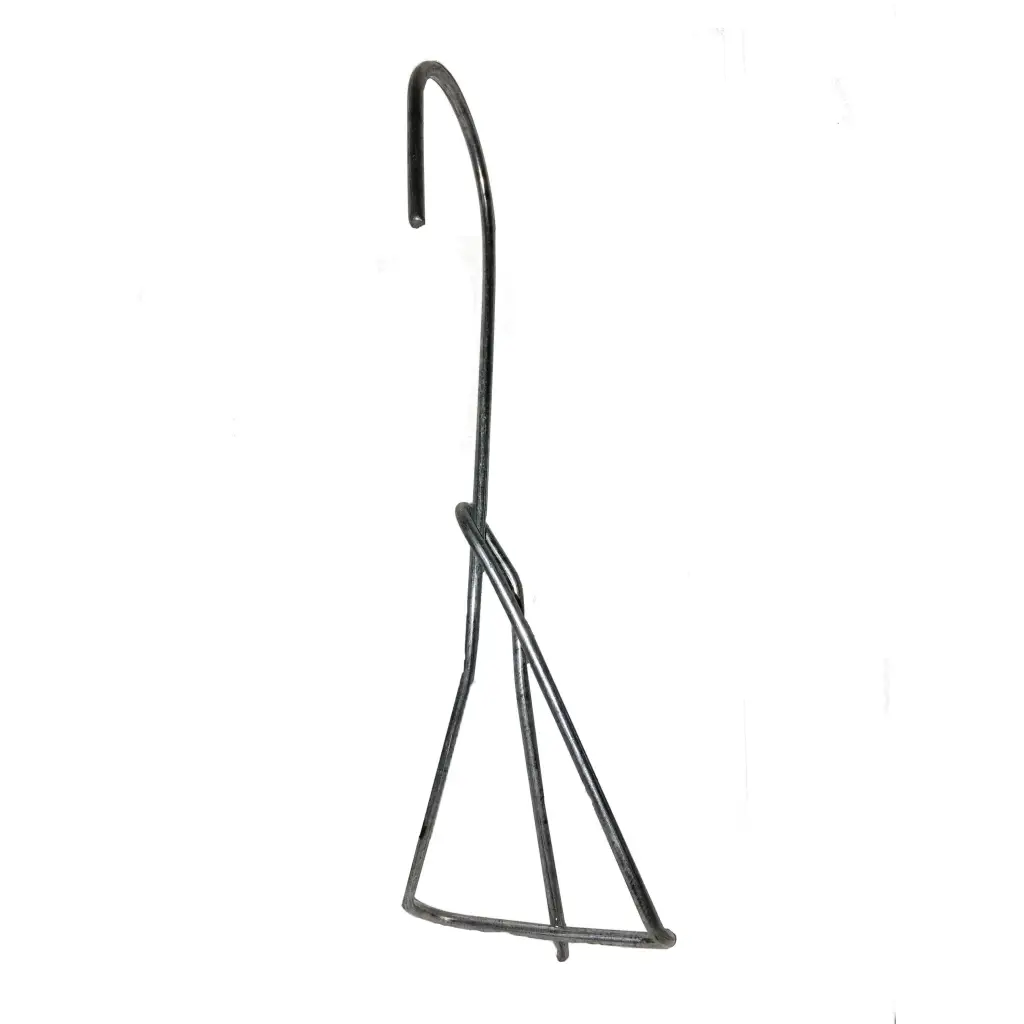 Orchid Nerd 6 inch single clip-on galvanized pot hanger for orchids and houseplants 5 pack for vertical display on fences trees or greenhouse racks
