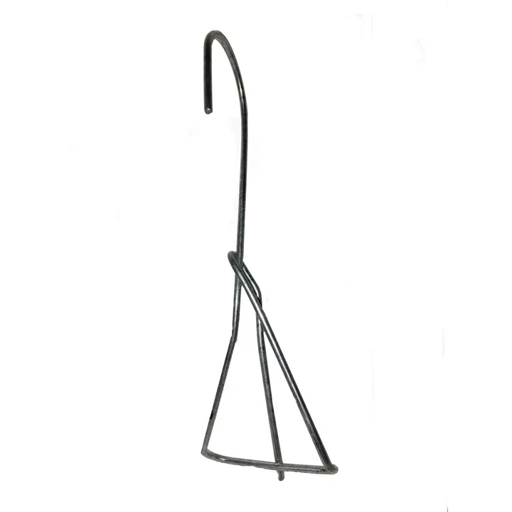 Orchid Nerd 6 inch single clip-on galvanized pot hanger for orchids and houseplants 5 pack for vertical display on fences trees or greenhouse racks
