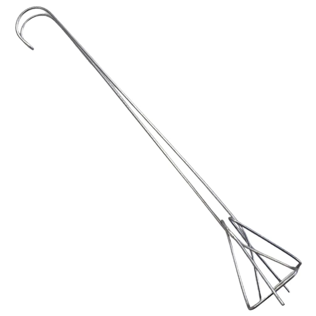 Orchid Nerd 24 inch galvanized double clay pot hanger for orchids and large potted plants made for overhead mounting with balanced support