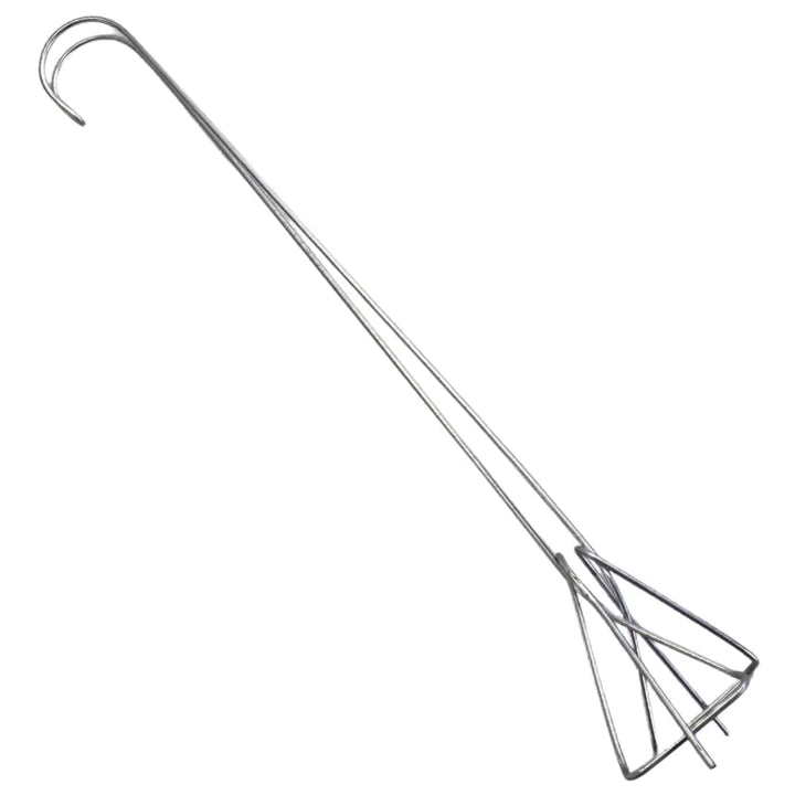 Orchid Nerd 24 inch galvanized double clay pot hanger for orchids and large potted plants made for overhead mounting with balanced support
