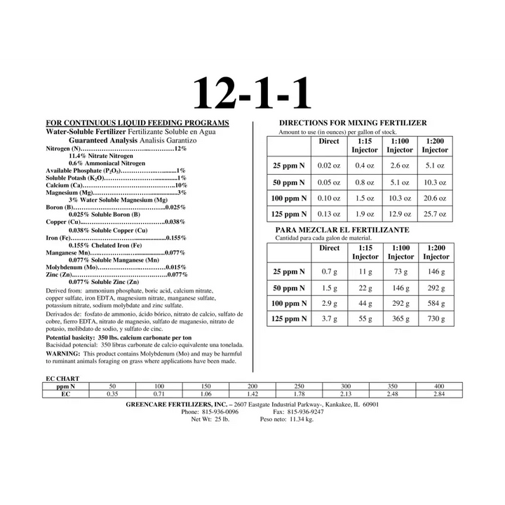 Orchid Nerd ™ K-Lite fertilizer formula (12-1-1-10Ca-3Mg) 8