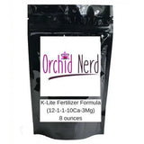 Orchid Nerd ™ K-Lite fertilizer formula (12-1-1-10Ca-3Mg) 8 ounces.