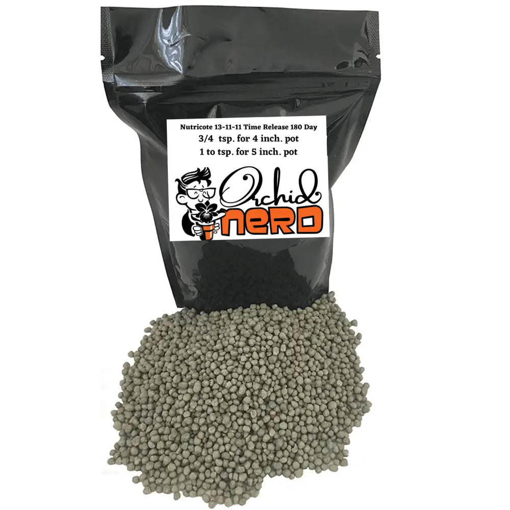 Orchid Nerd ™ Nutricote Orchid Food, 15-Ounce (Orchid Ferlizer) 13-11-11 All Purpose Slow Time Release.