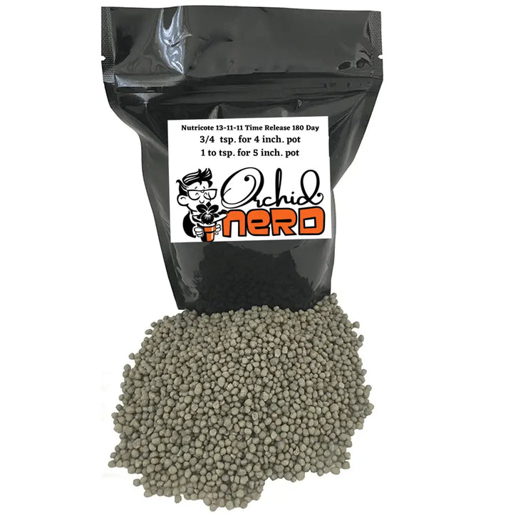 Orchid Nerd ™ Nutricote Orchid Food, 15-Ounce (Orchid Ferlizer) 13-11-11 All Purpose Slow Time Release.