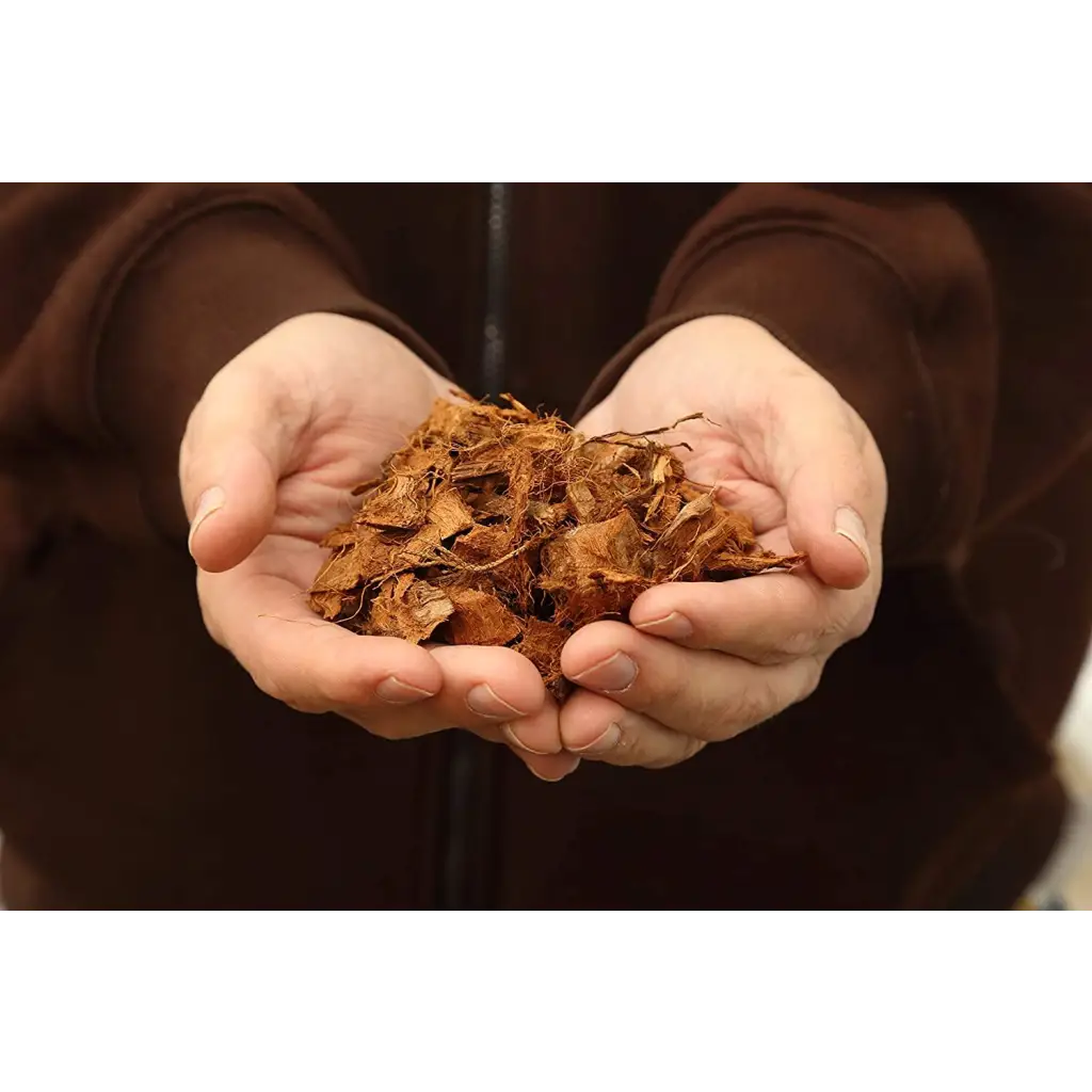 Orchid Nerd ™ Premium Coconut Coir Fiberized Husk Chips in a Brick 500 Grams.