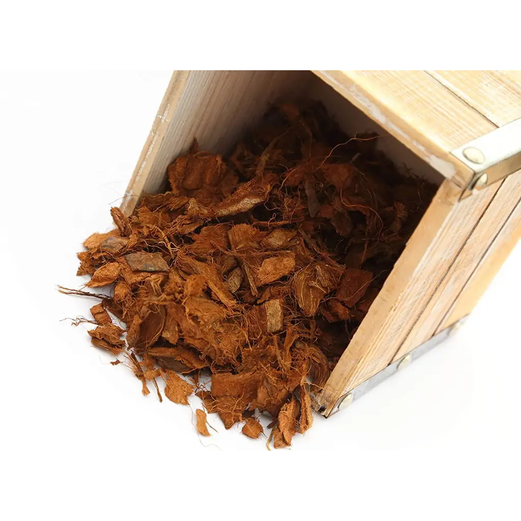 Orchid Nerd ™ Premium Coconut Coir Fiberized Husk Chips in a Brick 500 Grams.