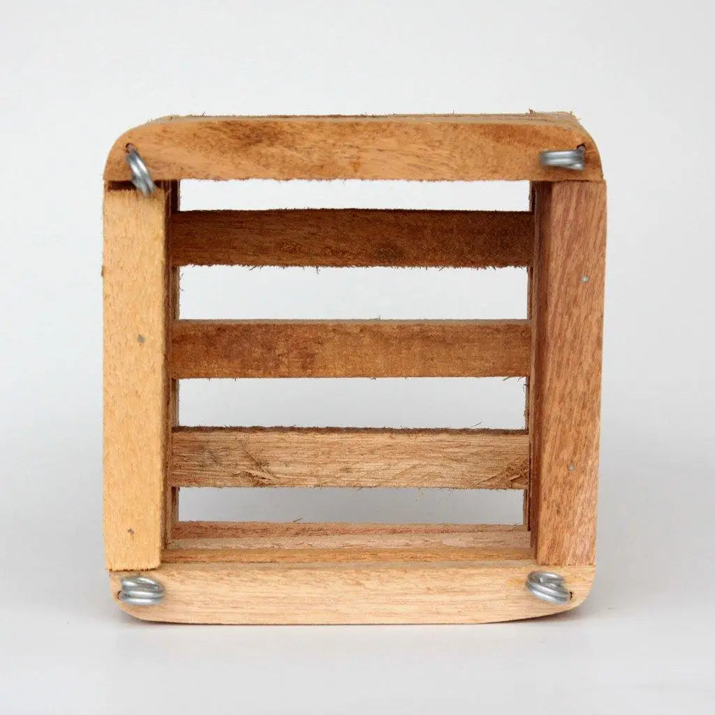This 8" teakwood orchid basket is ideal for compact orchids. Handmade, breathable, and rot-resistant. Includes hanger. Great for VandasS & more.