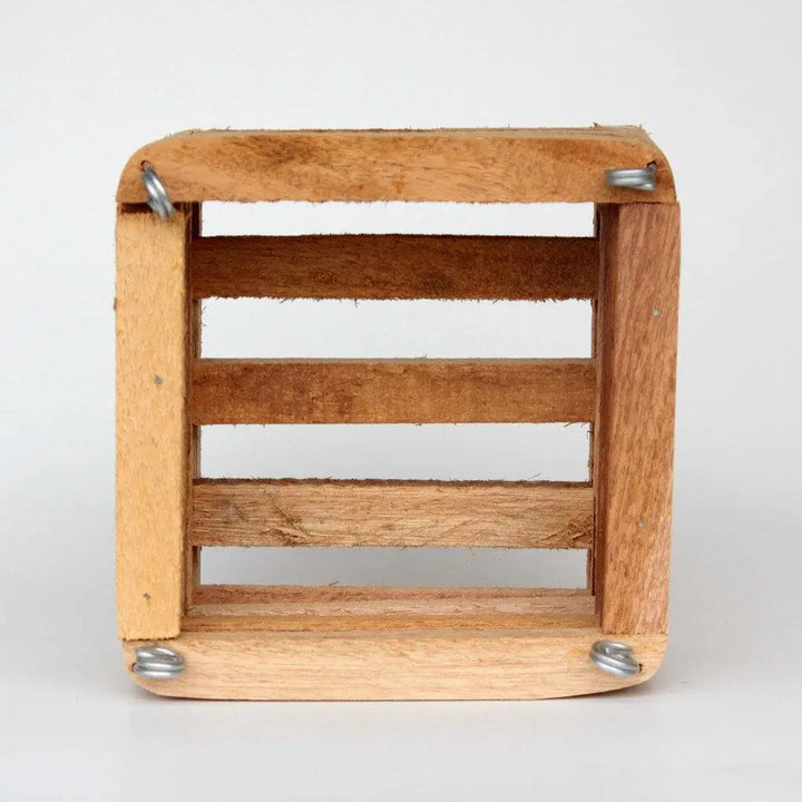 This 8" teakwood orchid basket is ideal for compact orchids. Handmade, breathable, and rot-resistant. Includes hanger. Great for VandasS &amp; more.
