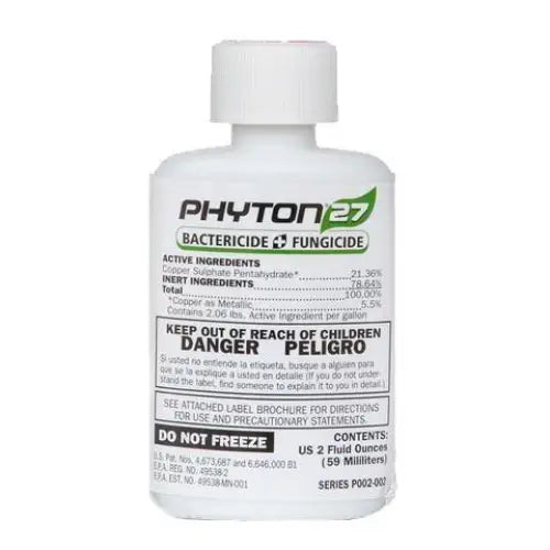 Phyton 27 2 oz systemic fungicide and bactericide for orchids ornamentals and greenhouse  with copper-based disease control and internal protection