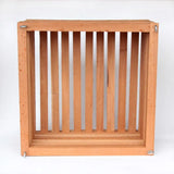 Square Wooden Basket 10 inch.