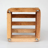 Square Wooden Basket 4 inch.