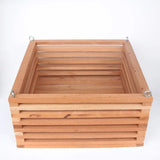 Square Wooden Basket 4 inch.