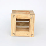 Square Wooden Basket 4 inch.