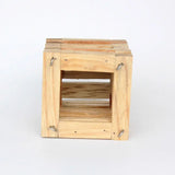 Square Wooden Basket 6 inch.