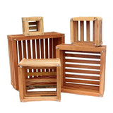 Square Wooden Basket 6 inch.