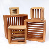 Square Wooden Basket 6 inch.